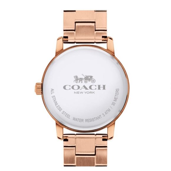 Coach Grand Women's Watch, 36mm Rose Gold - New with Box and Tags - Picture 2 of 7